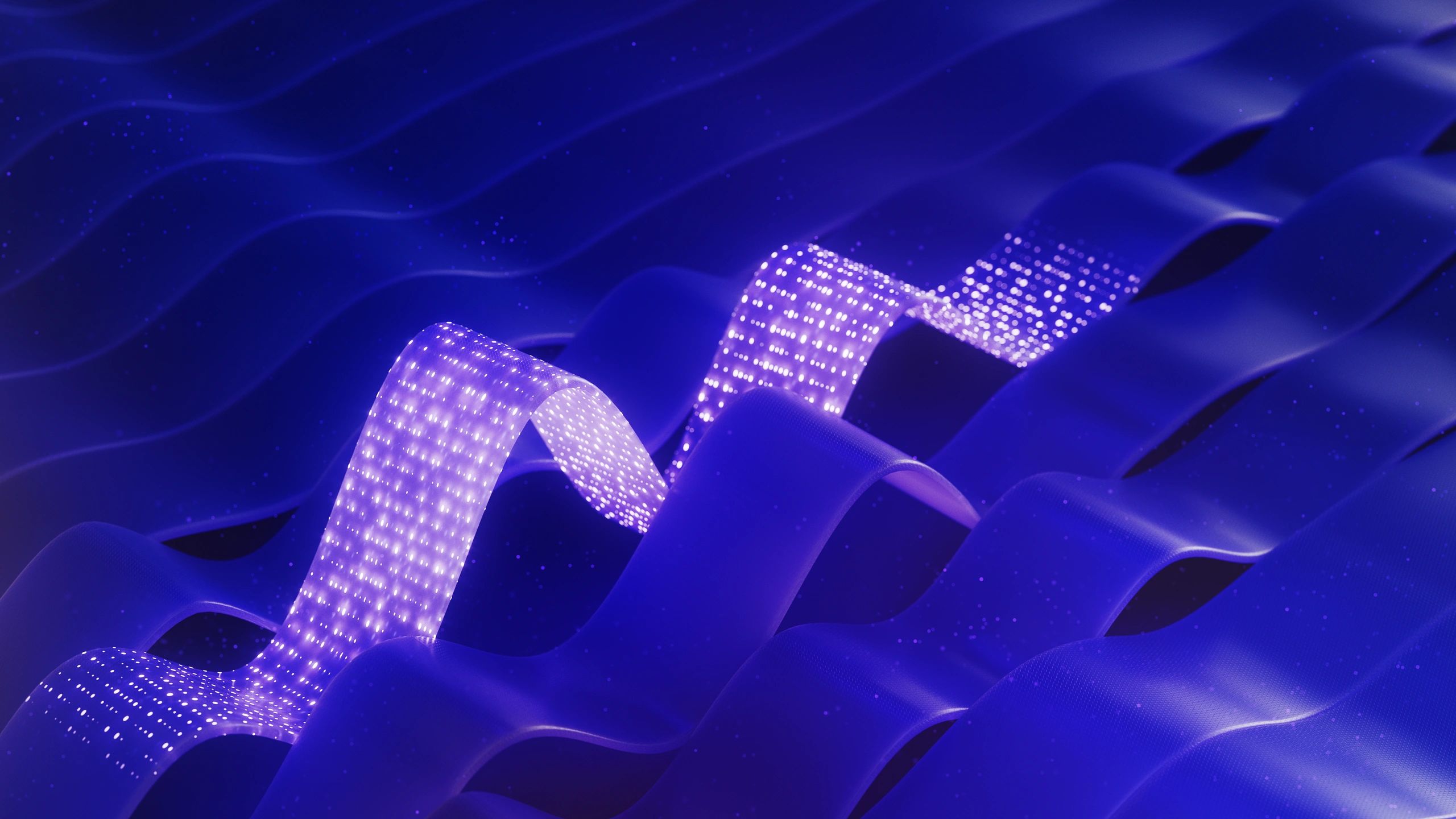 Abstract digital technology background representing AI-driven advertising